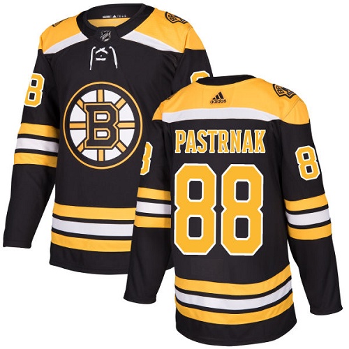 Adidas Boston Bruins #88 David Pastrnak Black Home Authentic Youth Stitched NHL Jersey